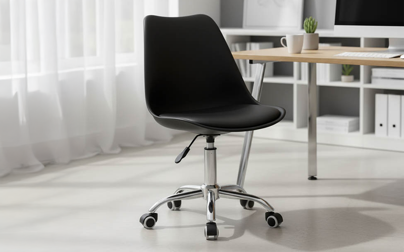 Scaun de birou Gaston, negru  1