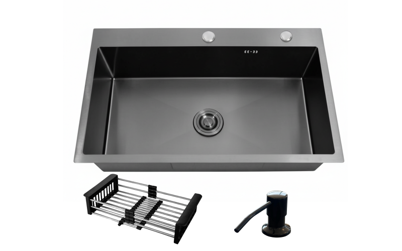 Chiuveta Fiorri DE, negru-gri  1