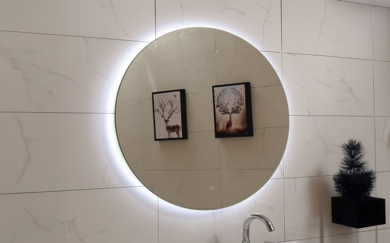 ICL 1495 Oglinda pentru baie cu iluminare LED, 80/80 сm  1