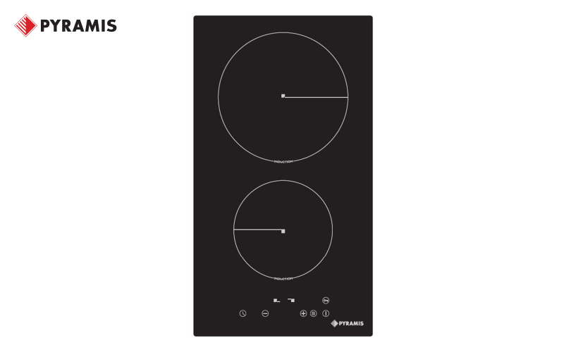 Plita cu inductie PYRAMIS, 2 zone, negru  1