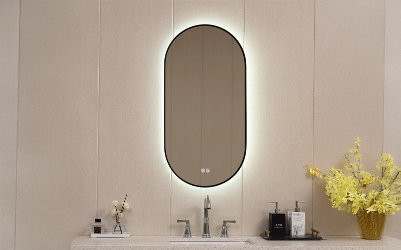 1850/45 Oglinda pentru baie cu iluminare LED, 45/90 сm  1