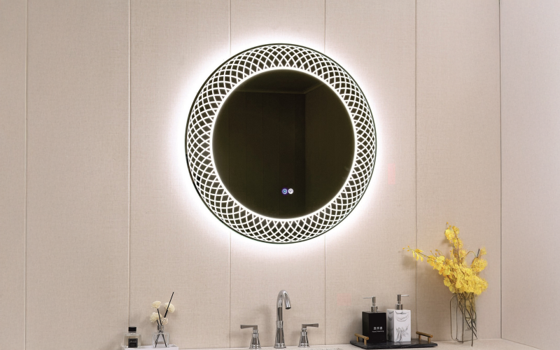 ICL 1856 Oglinda pentru baie cu iluminare LED, 80/80 сm  1