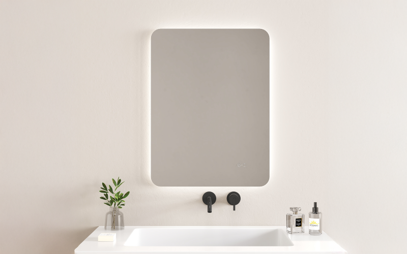 1945-50 Oglinda pentru baie cu iluminare LED, 50/70 сm  1