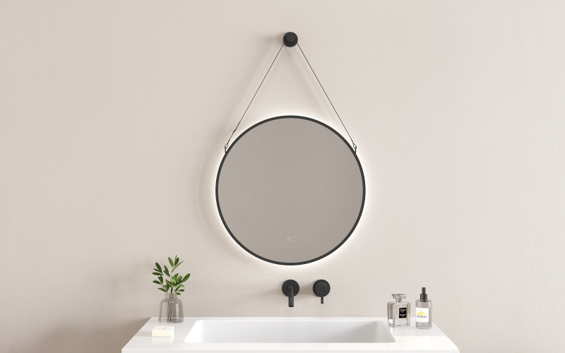 1946 Oglinda pentru baie cu iluminare LED, 60/60 cm  1