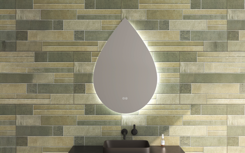 1949 Oglinda pentru baie cu iluminare LED, 60/90 сm  1