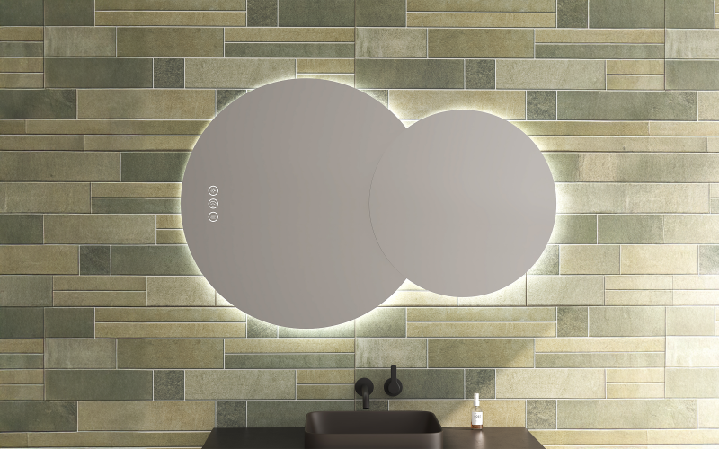 1954 Oglinda pentru baie cu iluminare LED, 120/80 cm  1