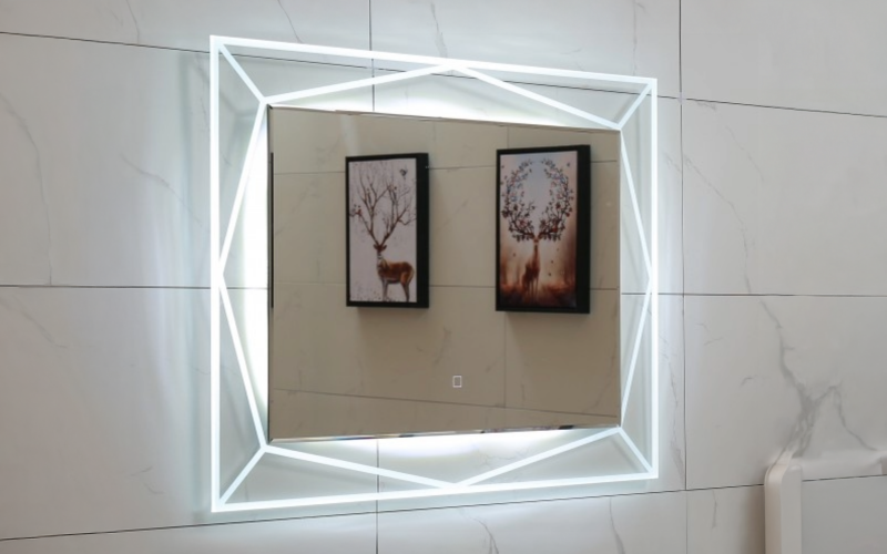 ICL 1502 Oglinda pentru baie cu iluminare LED, 80/60 сm  1