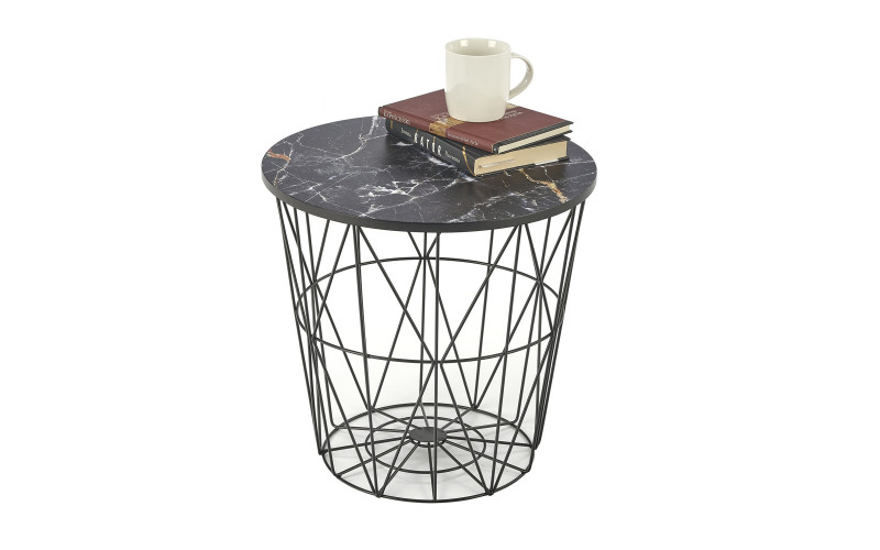 Masuta ajutatoare Rapida, marmura neagra + negru  1