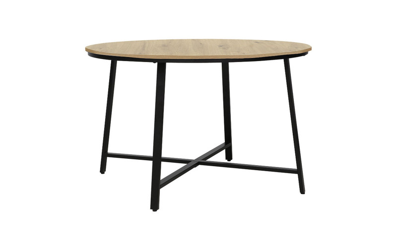 Masa dining Jano, natural + negru  1