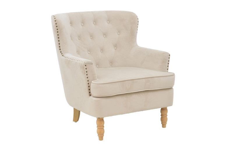 Fotoliu Keisy, bej + natural  1