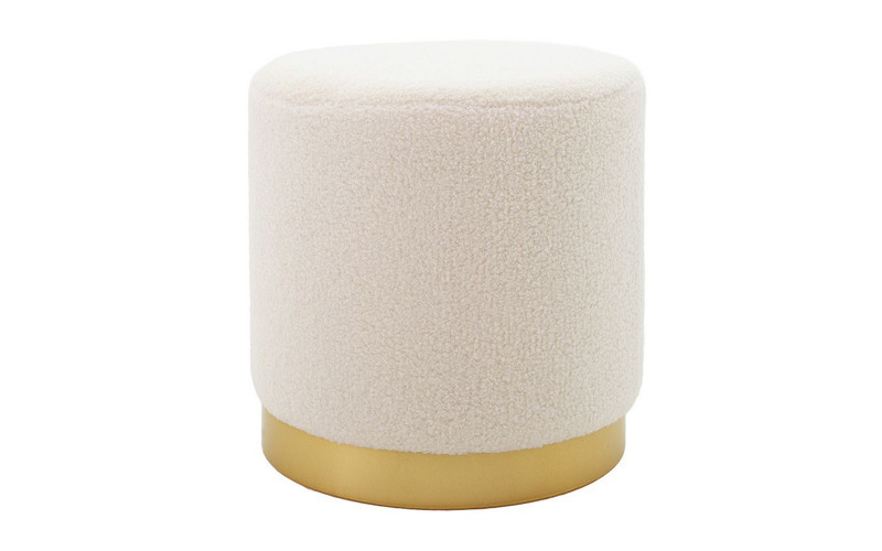 Taburet Dash, crem + auriu  1