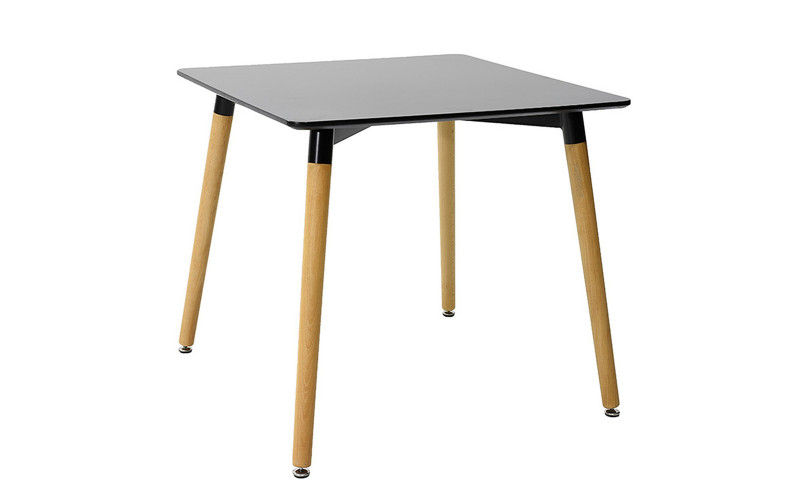 Masa dining Natal 80, negru + natural  1