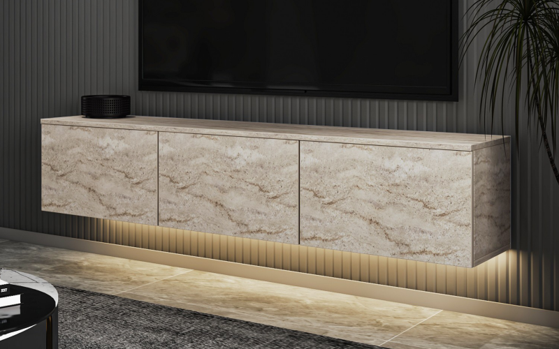 Modul TV Neon, decor travertin  1