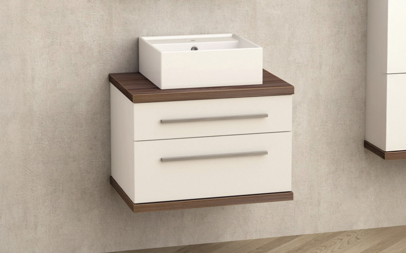 Dulap PVC pentru baie cu chiuveta ICP6144-2 + ICB865,   1