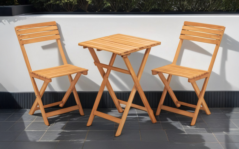 Set masa + scaune Luka, natural  1