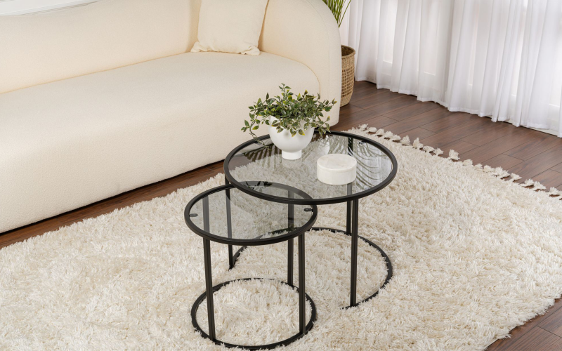 Set masute de cafea Anira, negru  1