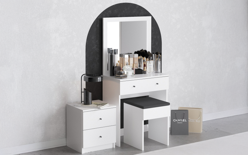 Masuta de toaleta Nesi, alb  1