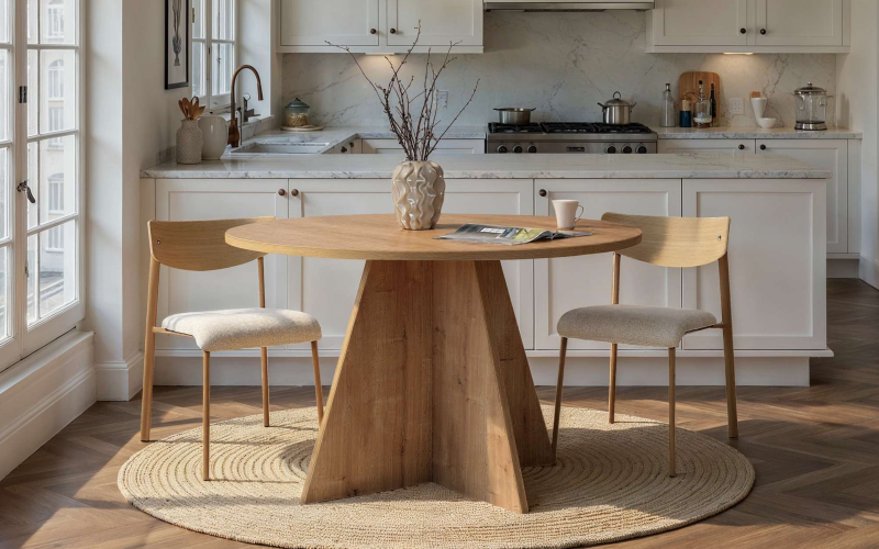 Masa dining Virela, stejar safir  1