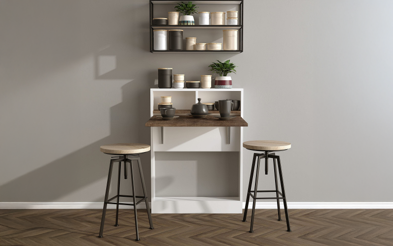 Masa pentru perete /pliabila/ Artona, alb + patara  3