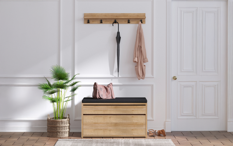 Cuier Bart, stejar + negru  1