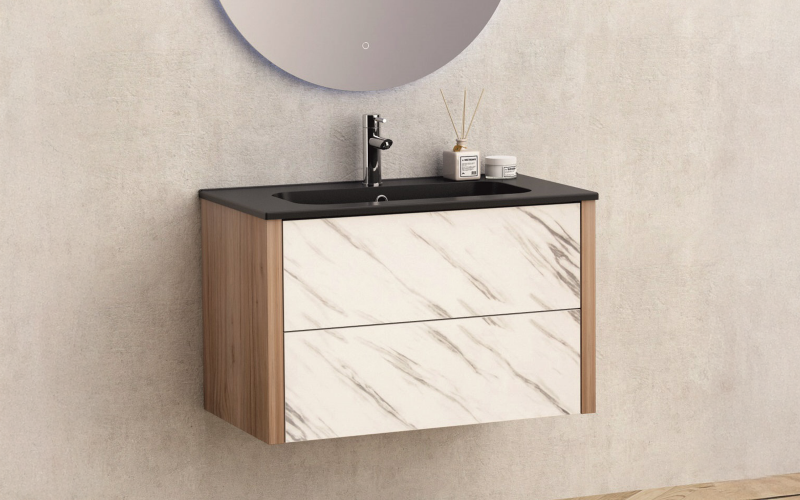 Dulap PVC pentru baie cu chiuveta ICP8050MB,   1