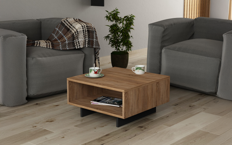 Masuta de cafea Holi, stejar + antracit  1