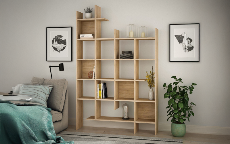 Etajera Makon, stejar  1