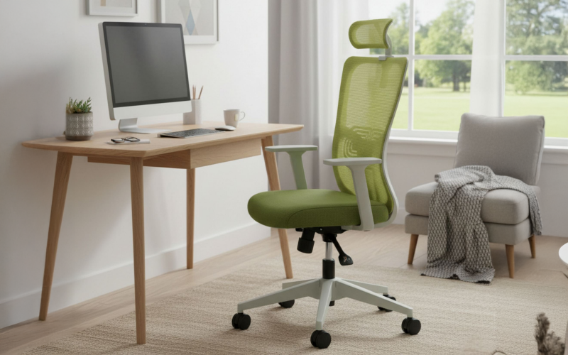 Scaun de birou Stelo, verde  1