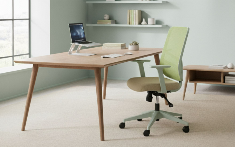 Scaun de birou Lotus, verde  1