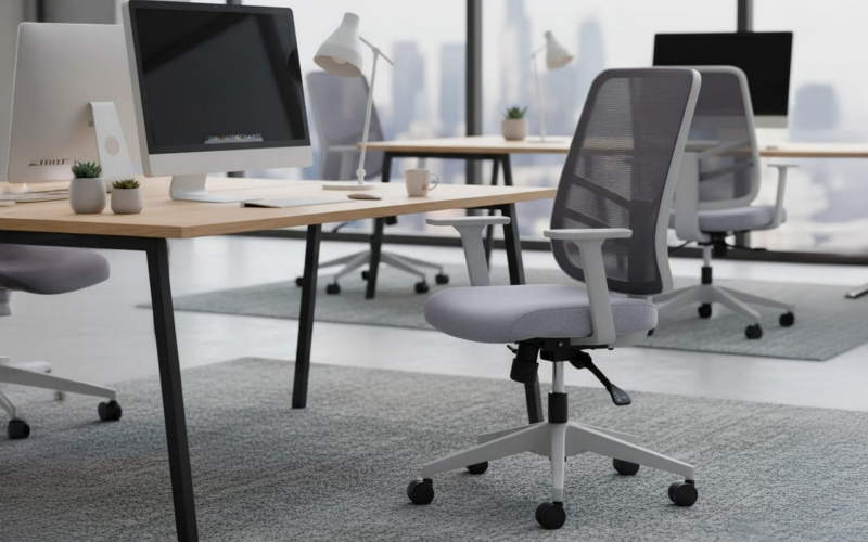 Scaun de birou Lotus, gri  1