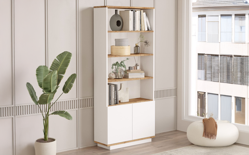 Etajera Alia, pin atlantic + alb  1