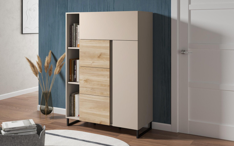 Comoda Araya A, casmir + stejar Castello honey  1