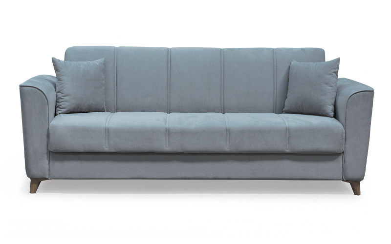 Canapea extensibila click- clack Aremis, gri deschis  1