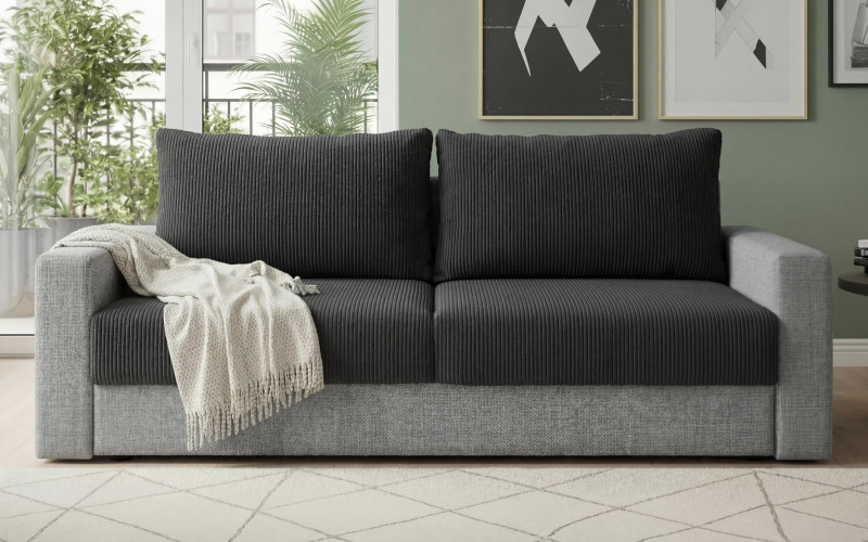 Canapea extensibila Arizona, gri inchis + gri  1