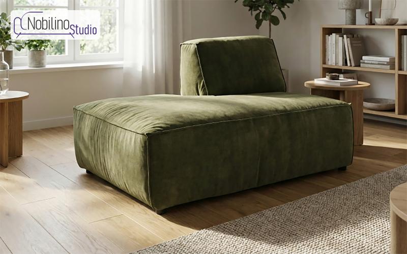 Canapea din coltar modular Verso, verde inchis  1