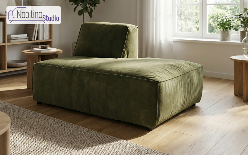 Canapea din coltar modular Verso, verde inchis  1