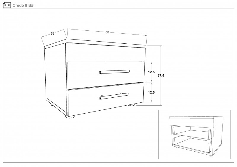 Set dormitor 160/200 Credo S + saltea, stejar coniac + Silk  4