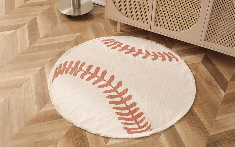 120/120 сm Covor, alb  1