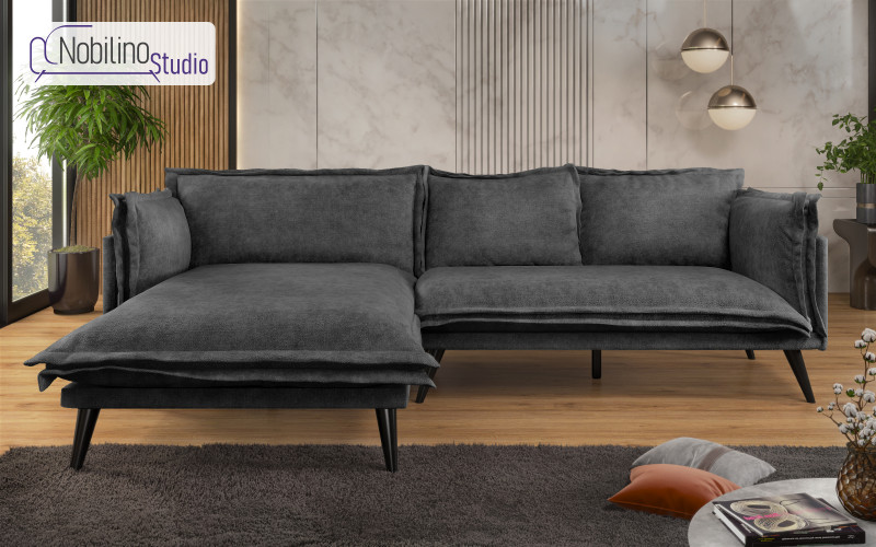 Угловой диван Альберто Extra, антрацит  1