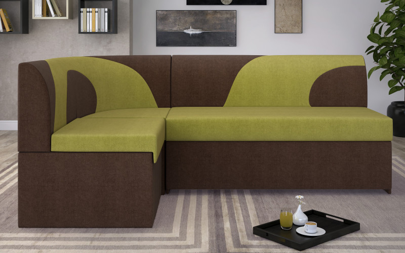 Coltar de bucatarie Ara, verde + maro  1