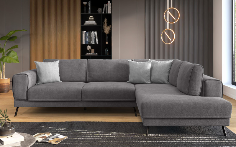 Coltar pentru living Aston, gri + gri deschis  1