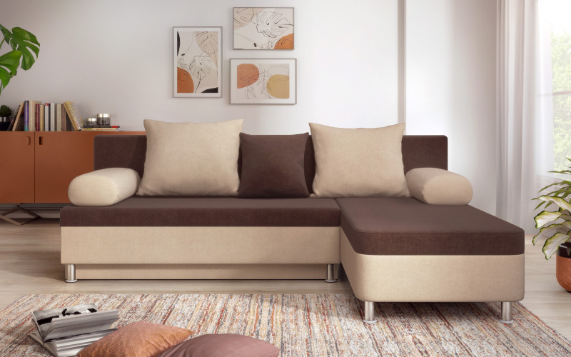 Coltar extensibil Dani M, maro + bej  1