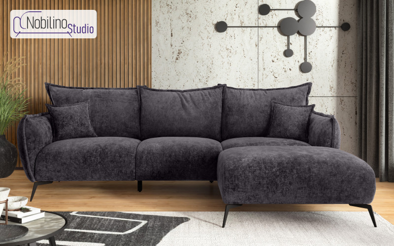 Угловой диван Гала, темно-серый  1