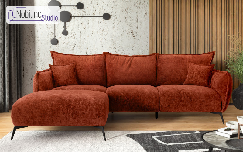 Угловой диван Гала, оранжевый  1