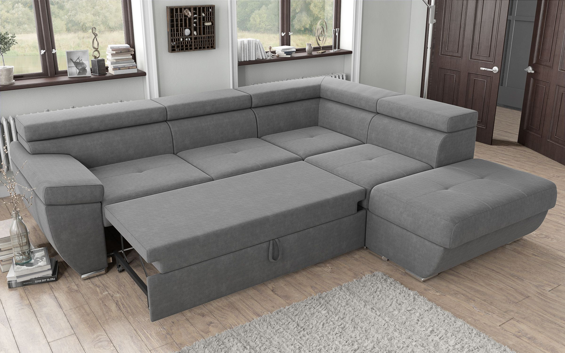Coltar extensibil Dilan, gri  7