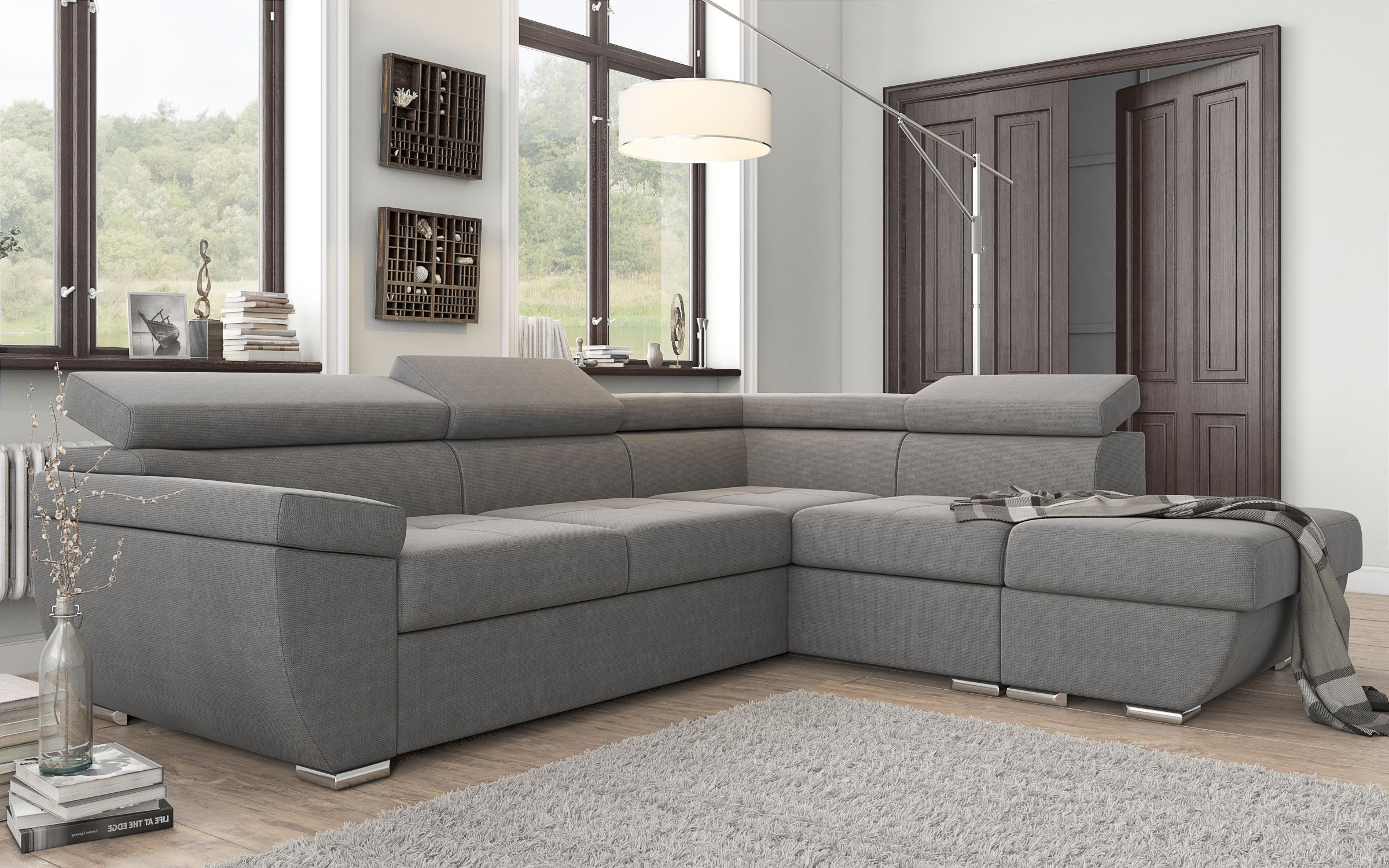 Coltar extensibil Dilan, gri  3