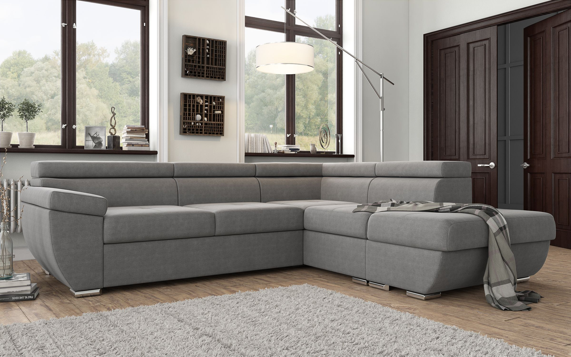 Coltar extensibil Dilan, gri  4