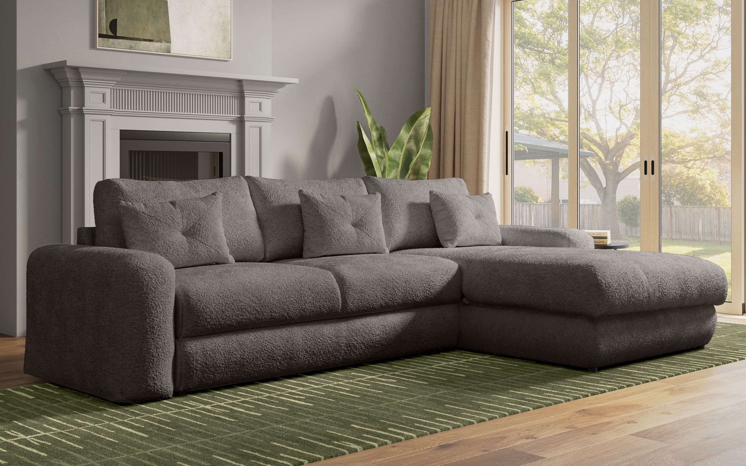 Coltar extensibil Elmond, grafit  3
