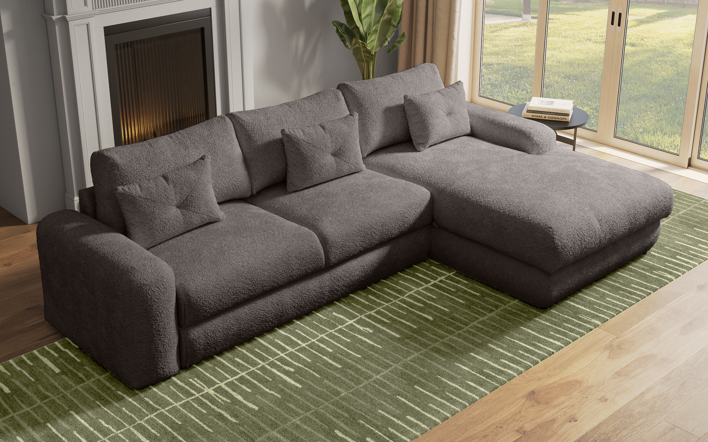 Coltar extensibil Elmond, grafit  5