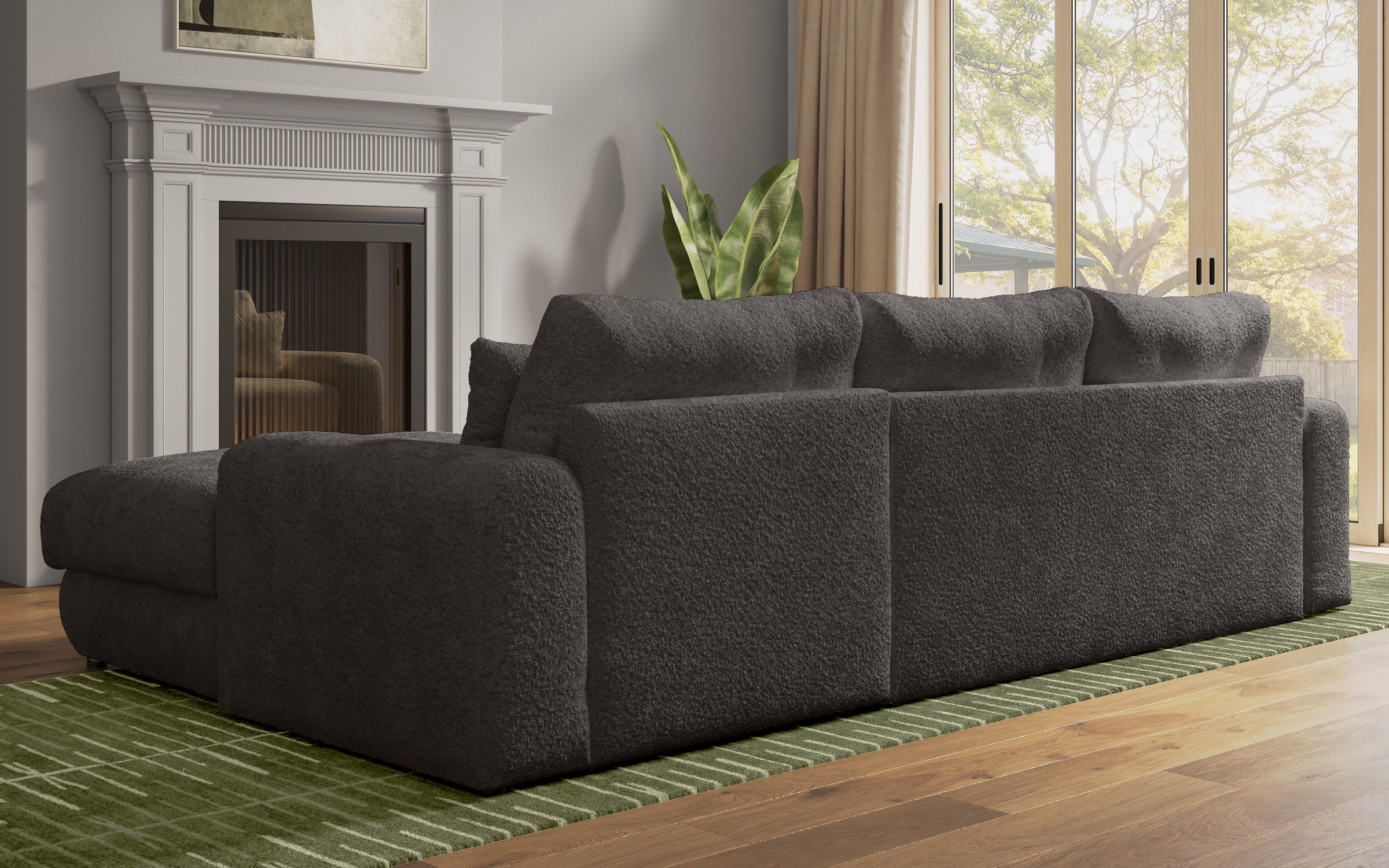 Coltar extensibil Elmond, grafit  8
